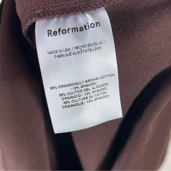 Reformation Amiah Knit One Shoulder Maxi Dress in Cafe Size XL NWT - Picture 5 of 11